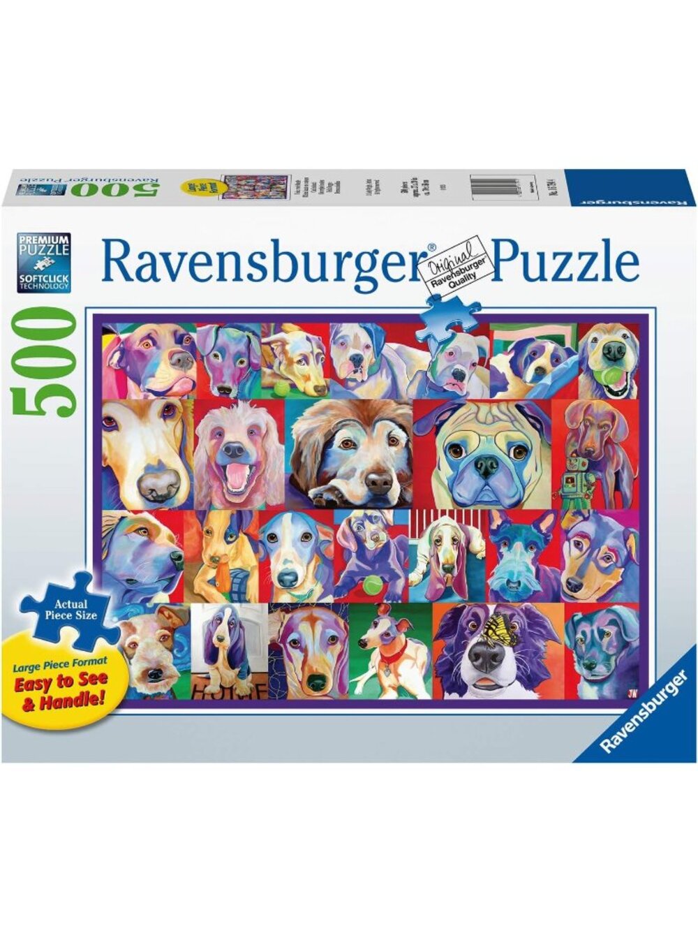 Ravensburger 500 pcs Large Format Puzzle-Hello Doggie New In Box